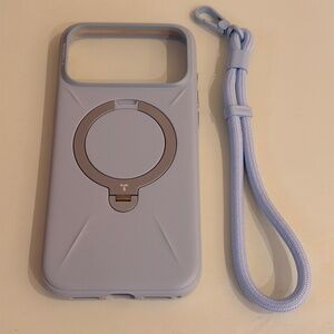 Torras Baby Blue MagSafe iPhone 17 Pro Max Case (Free Torras Wrislet)